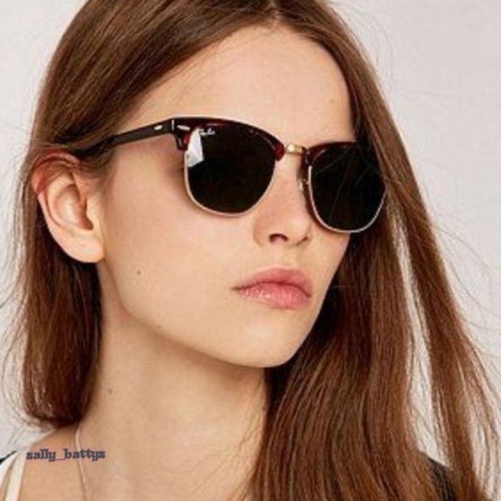 RayBan (Store Display) Clubmaster Tortoise RB3016 Green Lenses - Picture 16 of 16